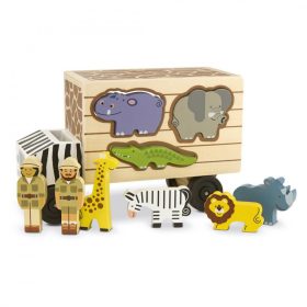   Melissa & Doug  Fa Készségfejlesztő Játék, Állatos Formaillesztő