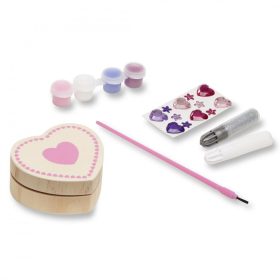 Melissa & Doug Kreatív Játék, Fa Doboz Díszítés, Szív