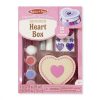 Melissa & Doug Kreatív Játék, Fa Doboz Díszítés, Szív