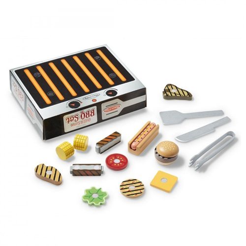 Melissa & Doug fa grill és barbecue tálaló szett