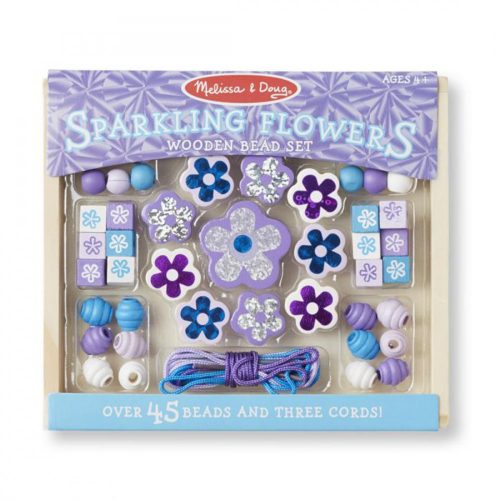 Melissa & Doug Fa Gyöngy Szett, Ragyogó Virágok