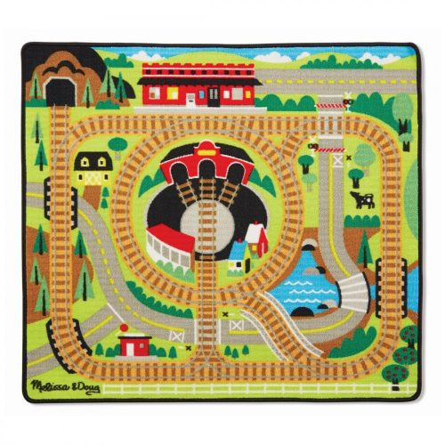 Melissa & Doug Játszószőnyeg 100x90 cm, Vonat