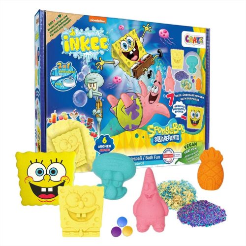 Craze Inkee vegán fürdő nagy szett - Spongya Bob