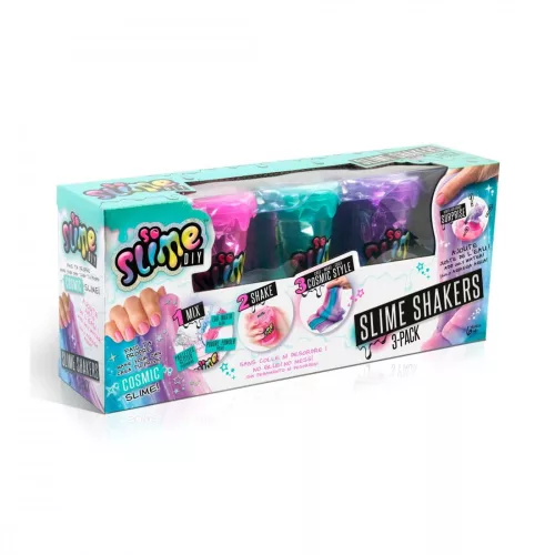 Canal toys slime shaker, 3 darabos, lányos, lila-rózsaszín-zöld