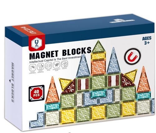 Magnet Blocks - Mágneses építő készlet, 40 db-os