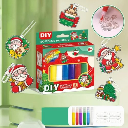 Karácsonyi ablakvarázs és kulcstartó készítő szett