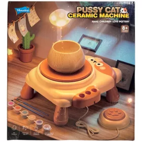   Gyerek fazekaskorong festékkel, világító, USB-n tölthető