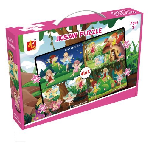 Tündéres puzzle szett – 4 az 1-ben kirakó