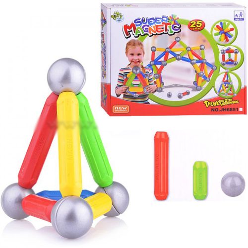 Super Magnetic mágneses építő készlet 25 darabos