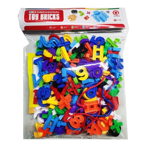 Színes Fűzhető Betű- és Számkészlet