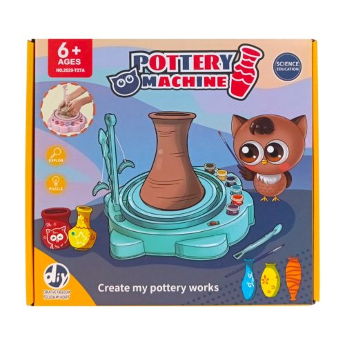 Kerámia készítő készlet, forgatóval és festékkel