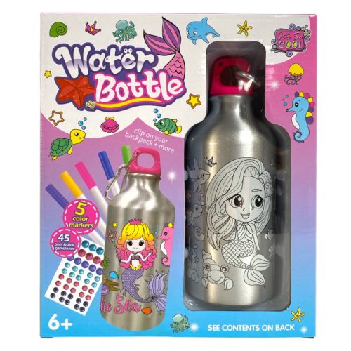 Kulacs dekoráló és színező készlet sellő mintával