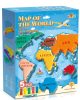 Map of the World gyurmakészlet – 7 kontinens formázóval és 5 db színes gyurmával