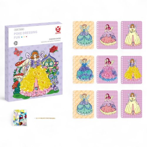 Kreatív baba öltöztető készlet, 3 féle baba