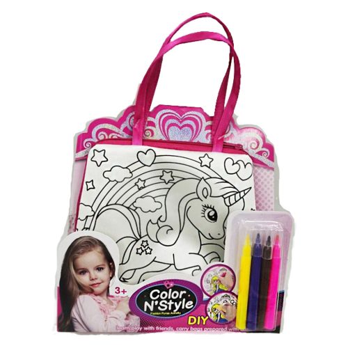 Színezős retikül, mosható + 4 filctoll készlet – lapon