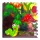EVA puzzle szőnyeg padlóborítás – Virágok és bogarak mintával, 4 lap, 61 × 61 cm
