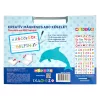 ABC oktató készlet, magyar abc betűkkel felíró táblával és filccel 26*20 cm-es dobozban