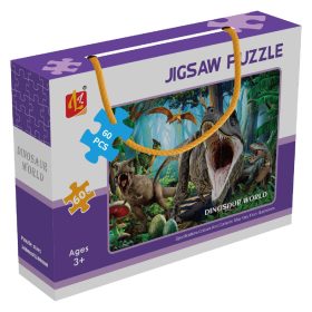 Dinosaur World – 60 darabos puzzle táskás dobozban
