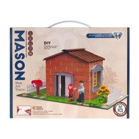 Gipszkiöntő készlet téglaház építéshez, figurával