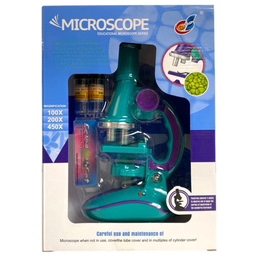 Mikroszkóp készlet, 450x nagyítás, két féle színben