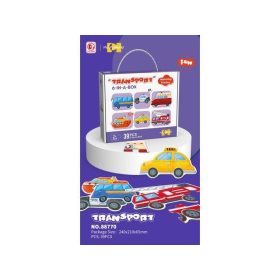 Puzzle – 6 féle járműves képpel, 39db-os