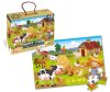 Puzzle hordozható dobozban - farmos, 48 db-os