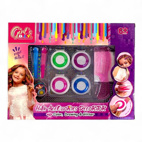 Hair Accessories Decorator – Színes hajdíszítő szett kislányoknak