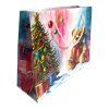 Papírtasak, maci, karácsonyfa, 25x20 cm