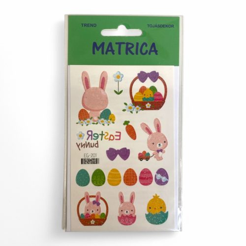 Tetoválás matrica - Húsvéti nyuszis, tojásos