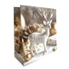 Papírtasak, fehér szarvas, 26,5x30 cm