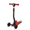 Háromkerekű világító roller, piros, 50 kg-ig
