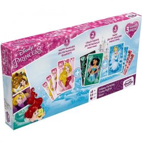 Disney hercegnők kártya, 3 pakli díszdobozban