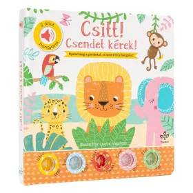   Csitt! Csendet kérek! - 5 állat hangjával, elemes, Kemény lapozós
