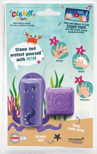Cleany Stamp - Bélyegző szappannal, Polipos