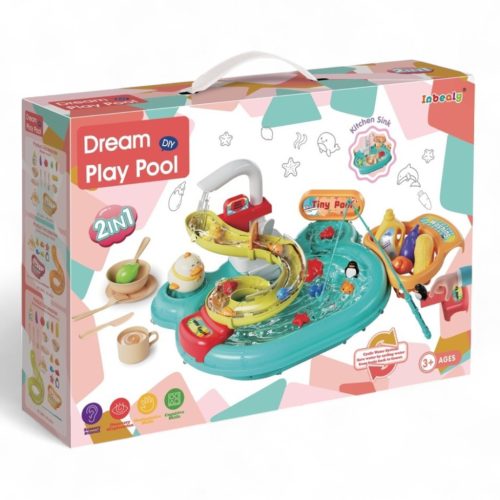 Dream Play Pool 2 az 1-ben - Játékmosogató