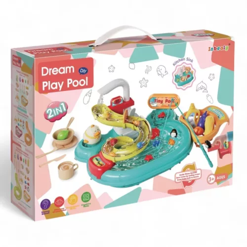 Dream Play Pool 2 az 1-ben - Játékmosogató