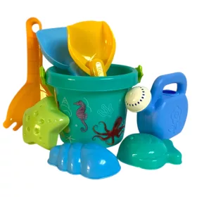   Homokozó szett – vödörrel, locsolóval és kiegészítőkkel (13x21 cm)