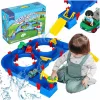 Kerti műanyag vízimóka játék szett, 57 darabos készlet, WATER PARK Building blocks