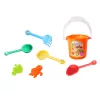 Homokozó szett – vödörrel, eszközökkel és formákkal (10x11 cm)