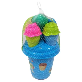   Homokozó szett – fagylaltos vödörrel és tölcsérekkel (17x26 cm)