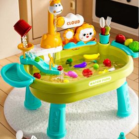   Interaktív vízimóka asztal – mosogatóval és étel kiegészítőkkel