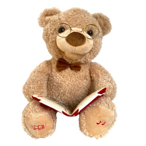 Mesélő Mackó Úr plüss játék – interaktív mesemondó és zenélő mackó gyerekeknek