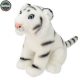 Plüss Tigris, Fehér, Üvegszemű, 30 cm