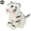 Plüss Tigris, Fehér, Üvegszemű, 30 cm