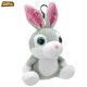 Plüss Nyúl Kulcstartó, Üvegszemekkel 10 cm