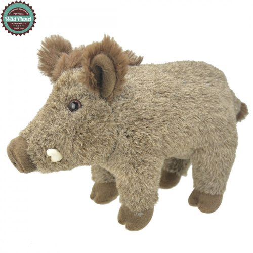 Plüss Vaddisznó, Üvegszemű, 25 cm