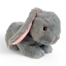 Plüss nyuszi, környezetbarát különlegesség 19 cm