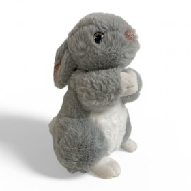 Szürke plüss nyúl – A tökéletes, puha társ! 22 cm