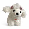 Ugató Plüss kutya –  fehér 17 cm