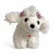 Ugató Plüss kutya –  fehér 17 cm